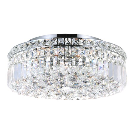 Cwi Lighting Colosseum 5 Light Flush Mount With Chrome Finish 8005C16C-R